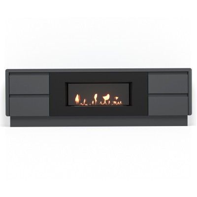 Тумба с биокамином Firelight BFP/P-1700 lux графит