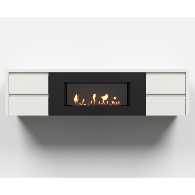 Тумба с биокамином Firelight BFP/P-1700 lux белая