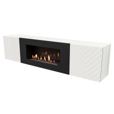 Тумба с биокамином Firelight BFP-P1700V белая