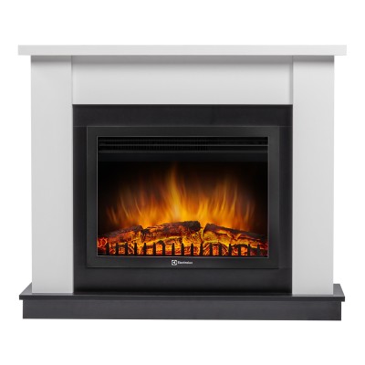 Каминокомплект:Очаг Electrolux EFP/P-2720RLS, портал Canto 25 белый
