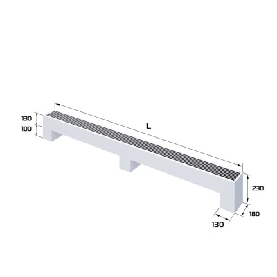 Конвектор напольный Royal Thermo STEP-130/180/2500-2-N-WT-LG-NA