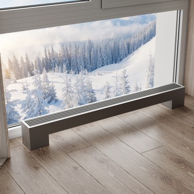 Конвектор напольный Royal Thermo STEP-80/130/1100-1-N-WT-LG-NA
