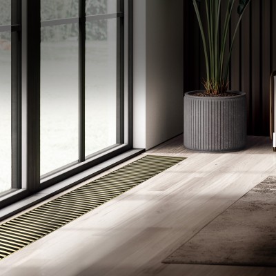 Конвектор внутрипольный Royal Thermo ATRIUM TURBO-110/250/2600-DG-U-AU