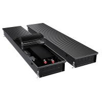 Конвектор внутрипольный Royal Thermo ATRIUM TURBO-110/300/1100-DG-U-BL