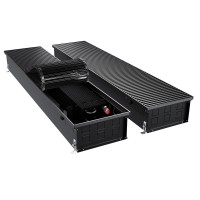 Конвектор внутрипольный Royal Thermo ATRIUM TURBO-150/300/2400-DG-U-BL