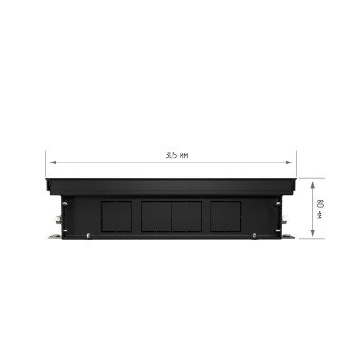 Конвектор внутрипольный Royal Thermo ATRIUM TURBO-80/300/1700-DG-U-DB