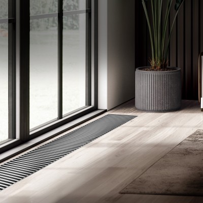 Конвектор внутрипольный Royal Thermo ATRIUM TURBO-80/400/2600-DG-U-NA