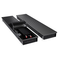 Конвектор внутрипольный Royal Thermo ATRIUM TURBO-90/300/1300-DG-U-BL