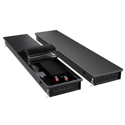 Конвектор внутрипольный Royal Thermo ATRIUM TURBO-90/300/1300-DG-U-BL