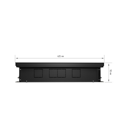 Конвектор внутрипольный Royal Thermo ATRIUM TURBO-90/400/1800-DG-U-BL