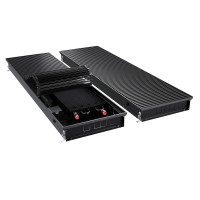 Конвектор внутрипольный Royal Thermo ATRIUM TURBO-90/400/2200-DG-U-BL