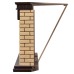 Портал Firelight Bricks 30U (угловой) камень бежевый, шпон темный дуб