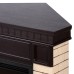 Портал Firelight Bricks 30U (угловой) камень бежевый, шпон темный дуб