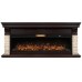 Портал Firelight Michigan 60, камень молочный, шпон темный дуб